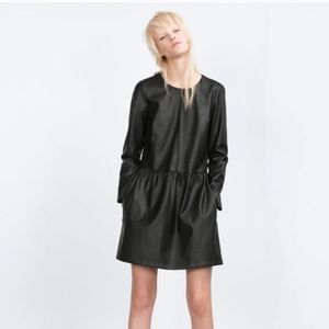 Zara Faux Leather Dress